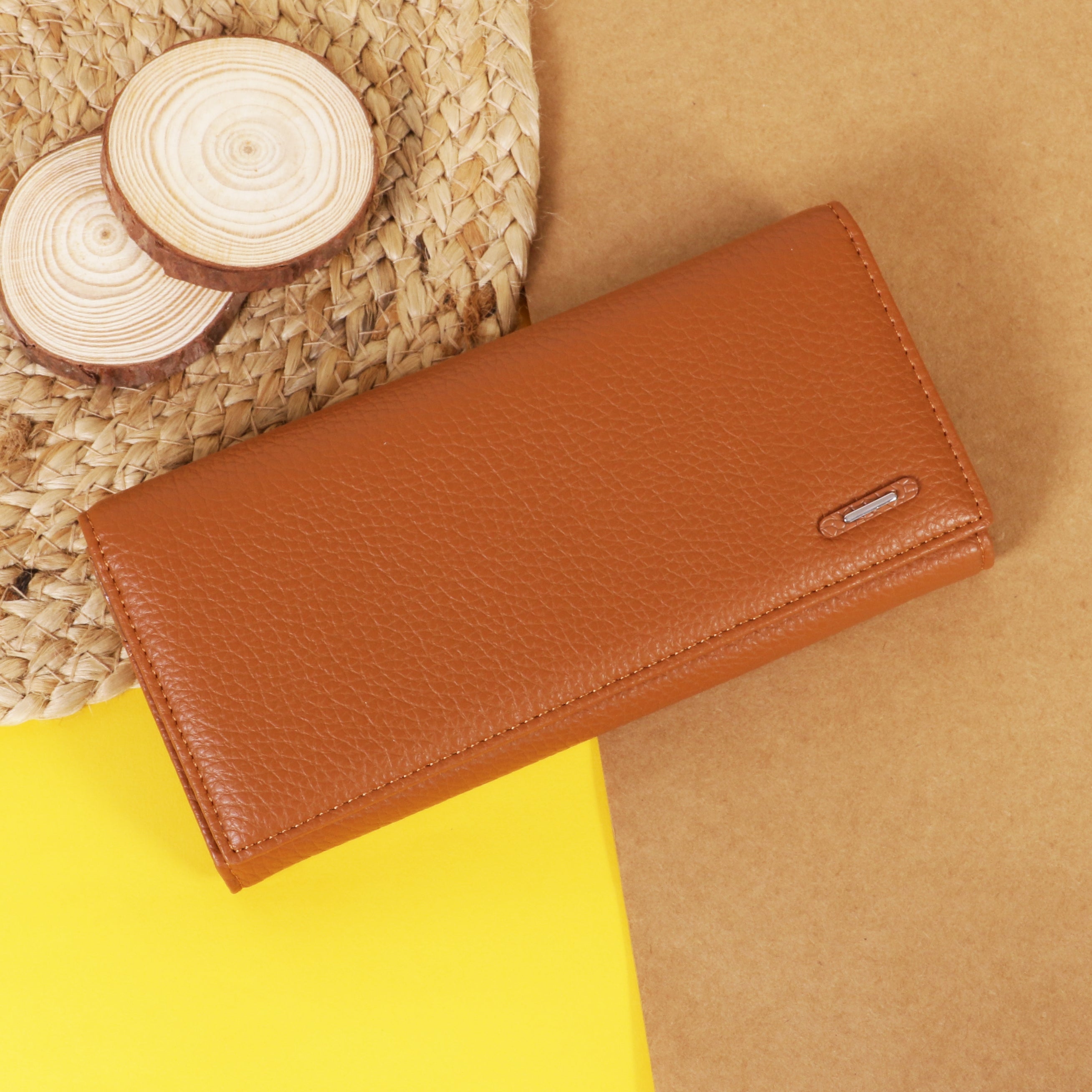 Premium PU Leather Long Wallet for Women – Elegant & Multi-Color Design