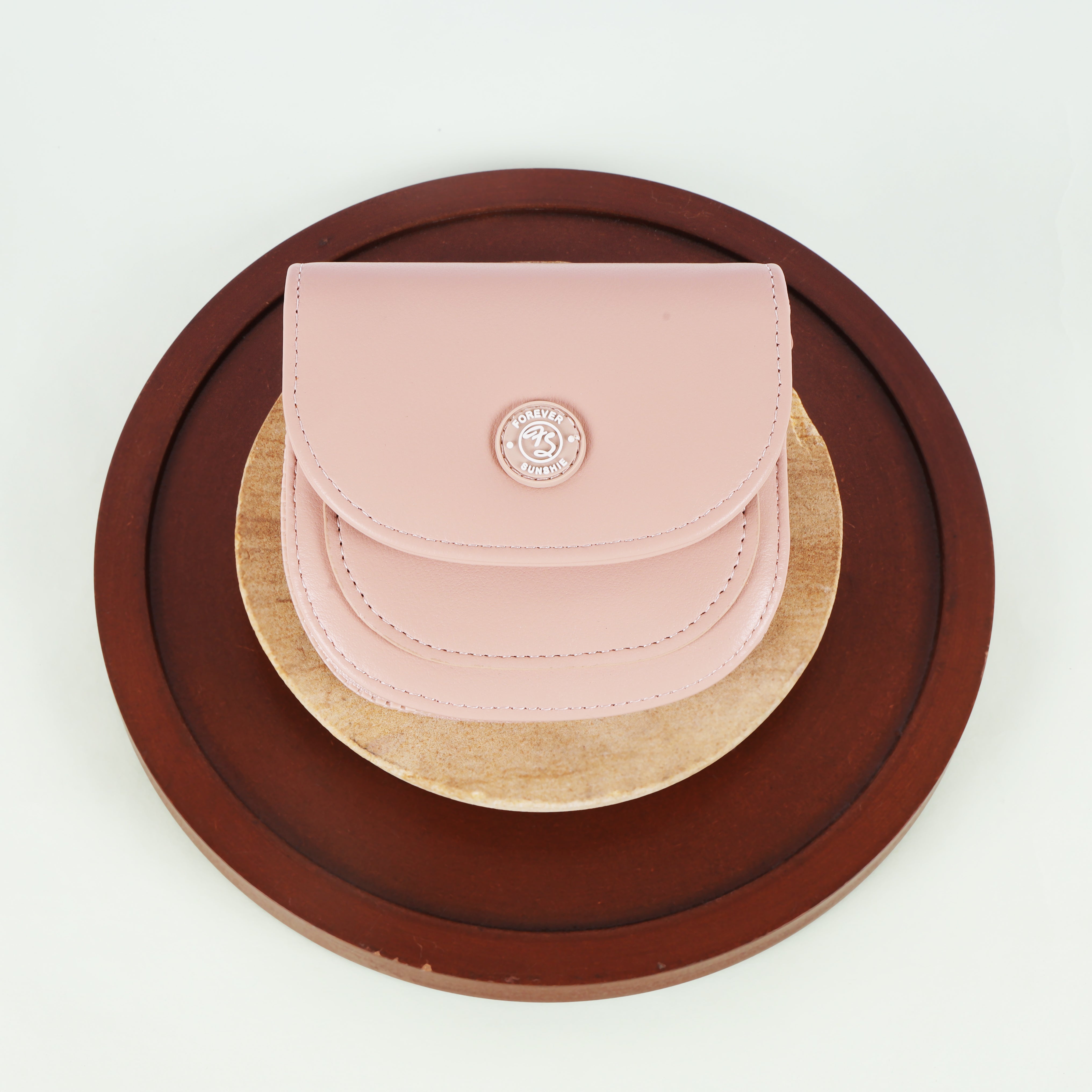 The Arc Compact Coin & Card Wallet with Emblem Flap