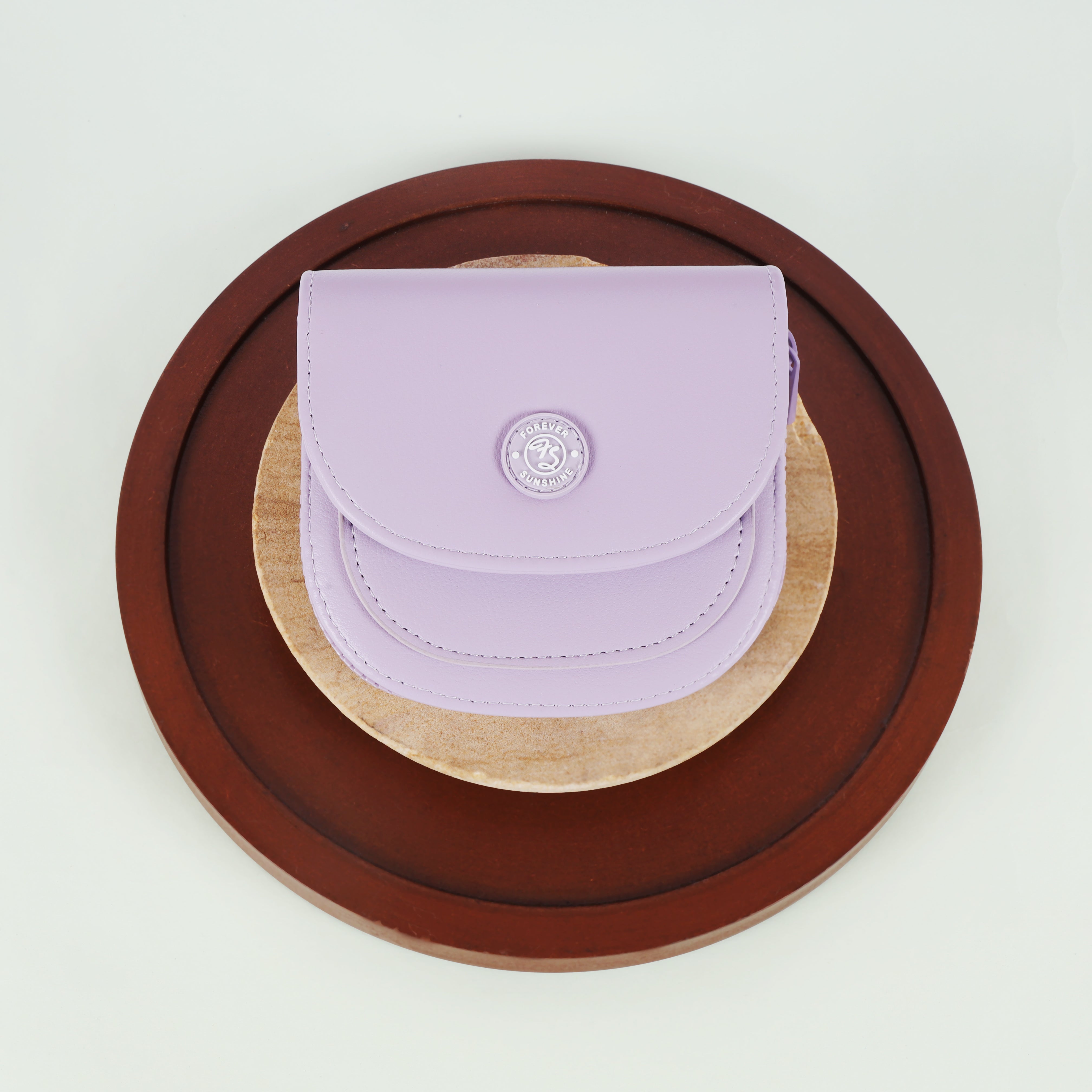 The Arc Compact Coin & Card Wallet with Emblem Flap