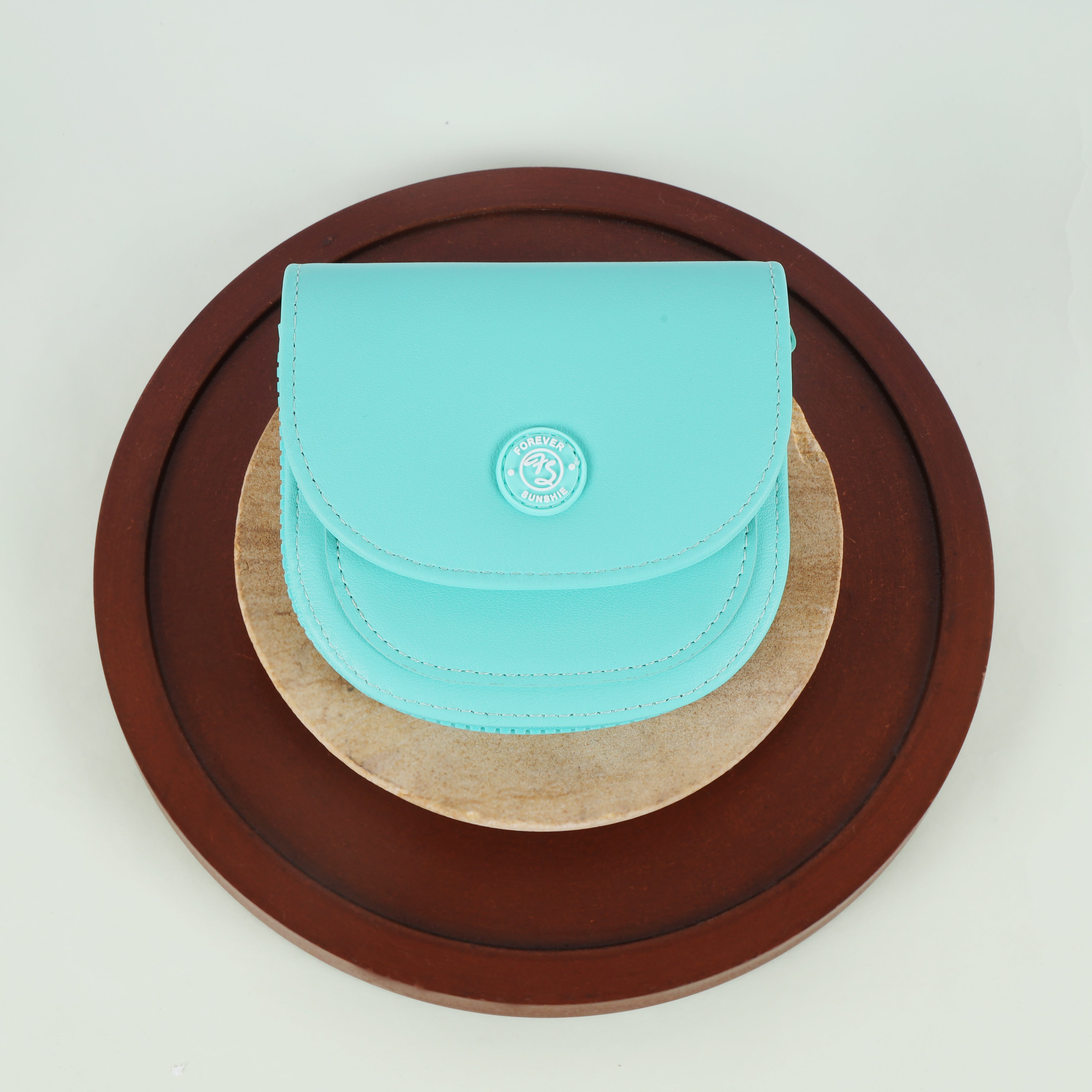 The Arc Compact Coin & Card Wallet with Emblem Flap