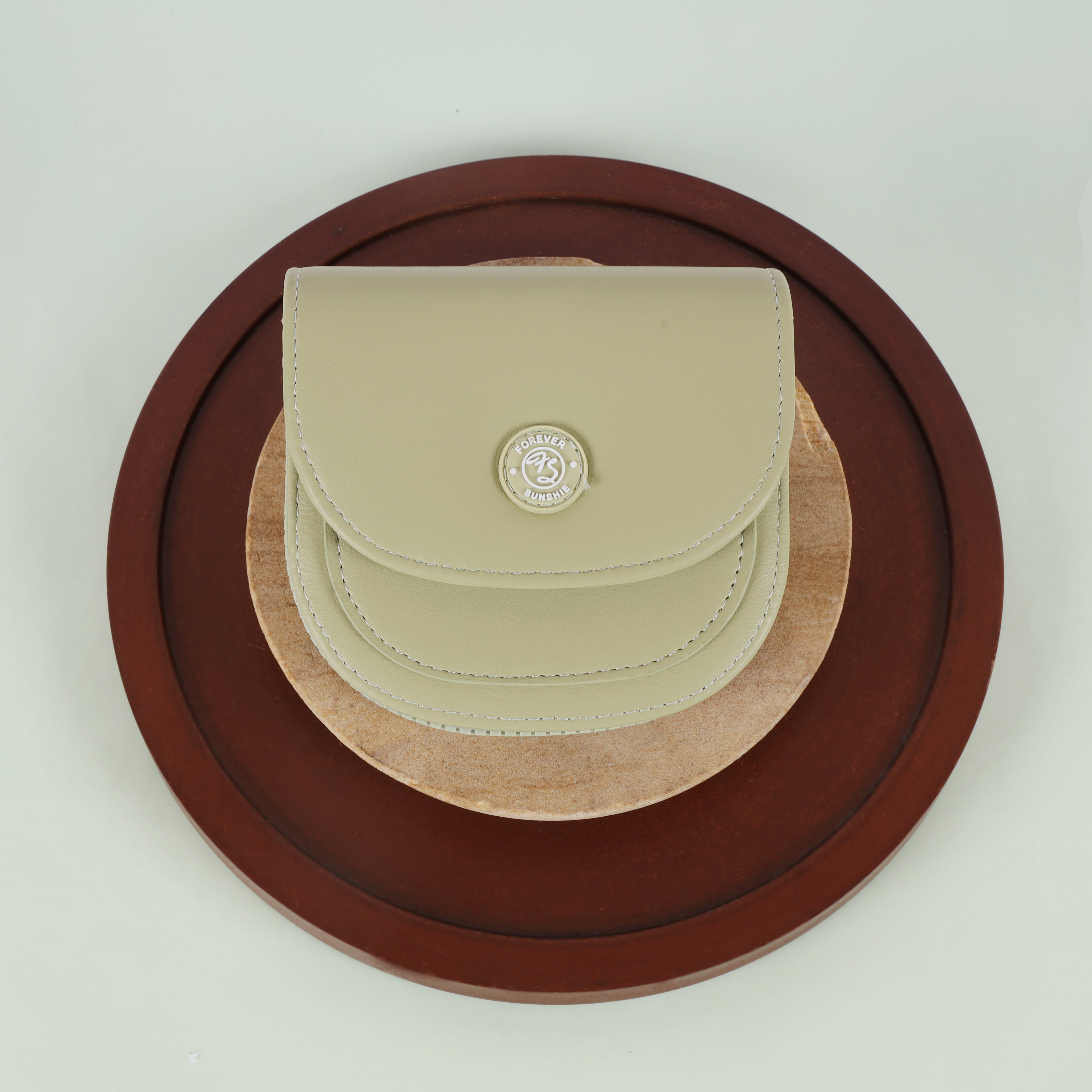 The Arc Compact Coin & Card Wallet with Emblem Flap