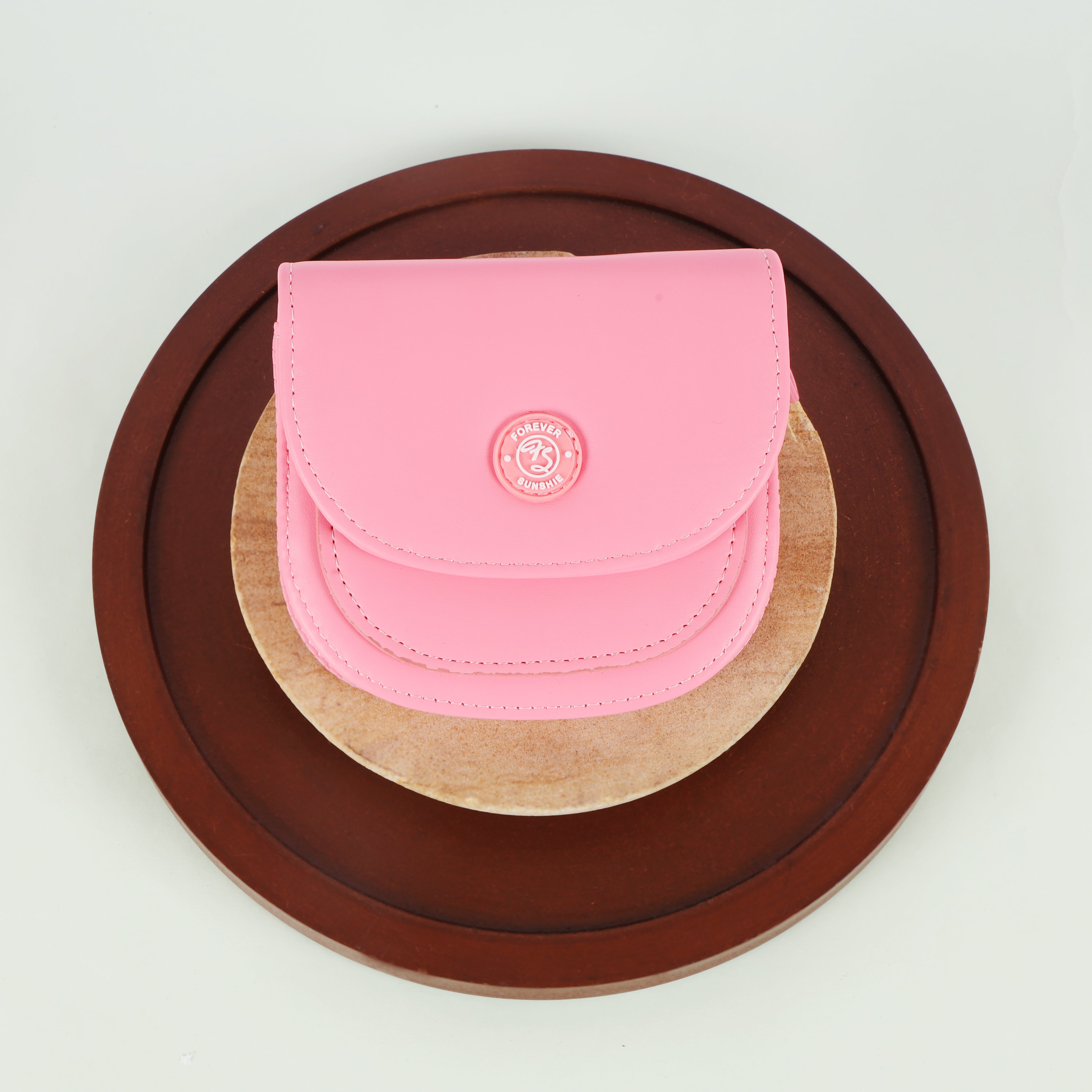 The Arc Compact Coin & Card Wallet with Emblem Flap