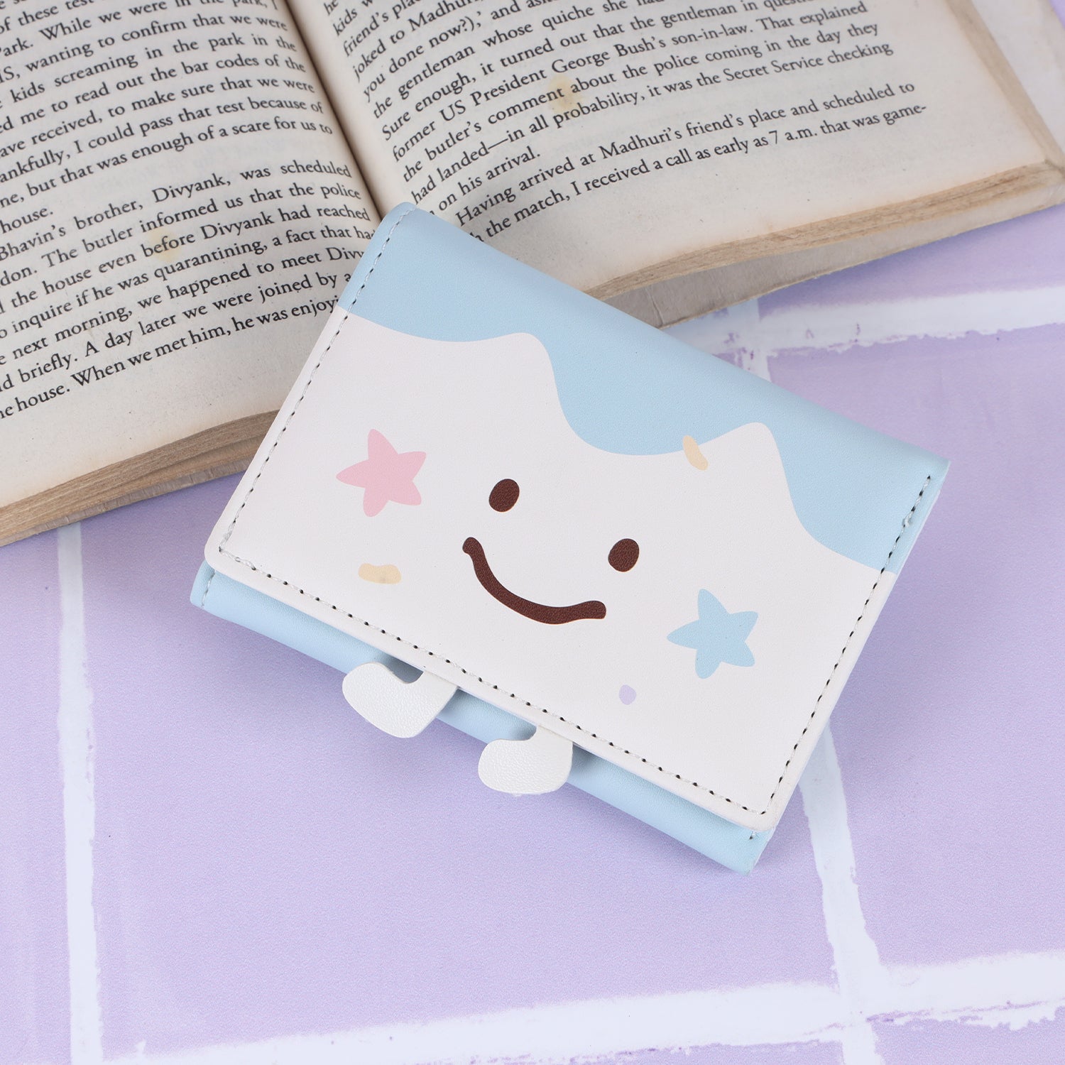 The "Jester's Delight" Tri-Fold Wallet: Whimsical Print & Compact Carry