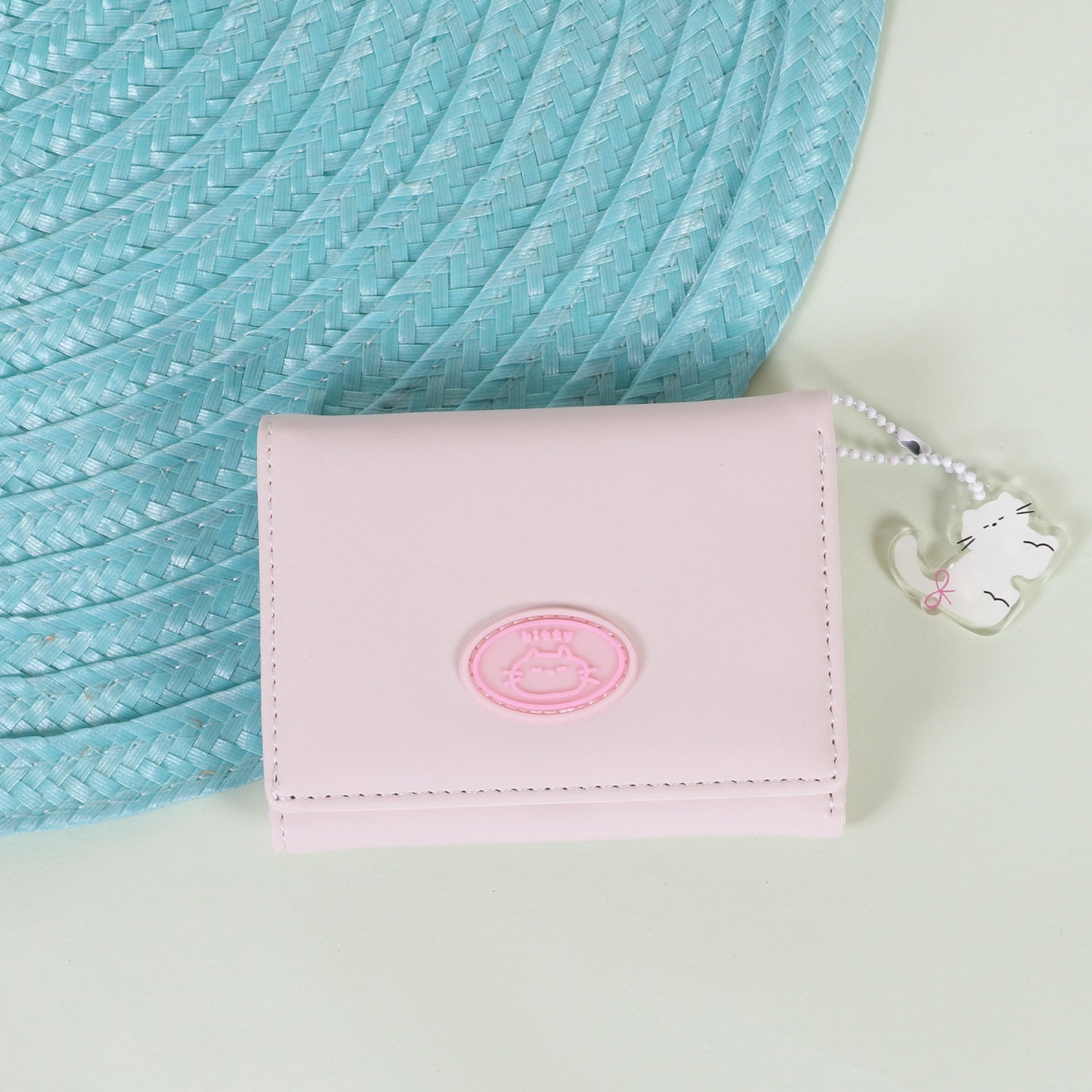 The "Pocket Pal" Mini Wallet: Kawaii Patch & Charm Trifold