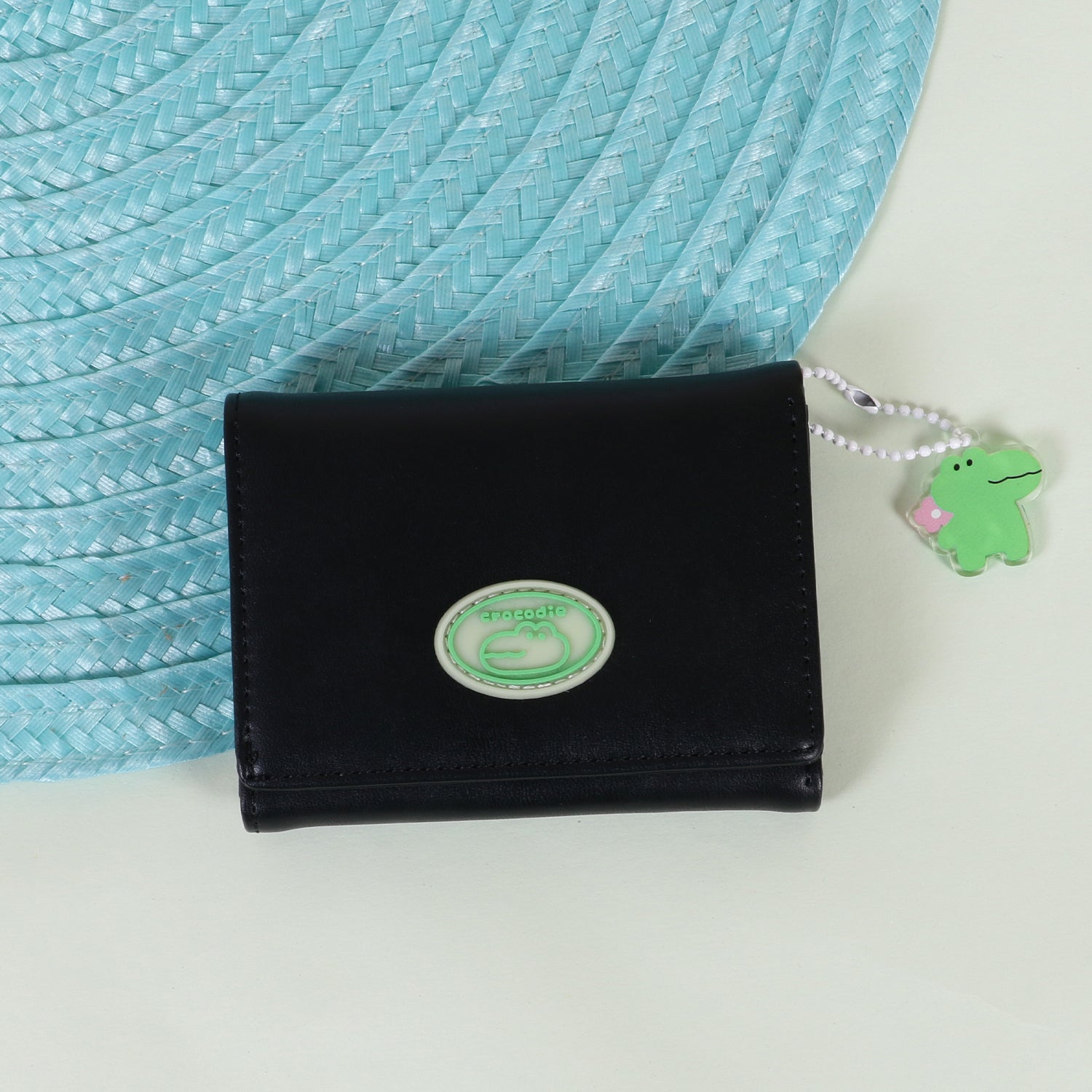 The "Pocket Pal" Mini Wallet: Kawaii Patch & Charm Trifold