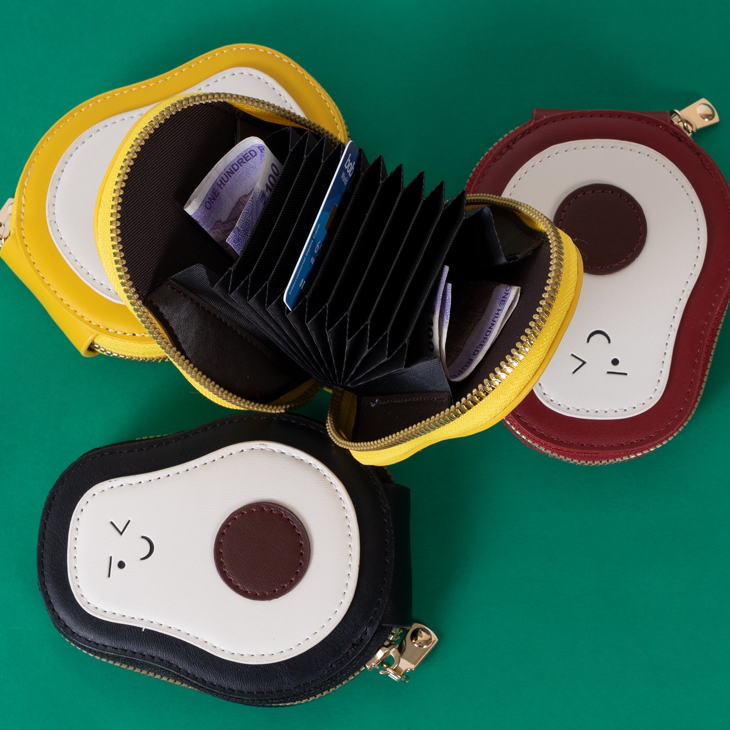 The "Avoca-Do-It-All" Card Holder: Fun Shaped Zip Wallet