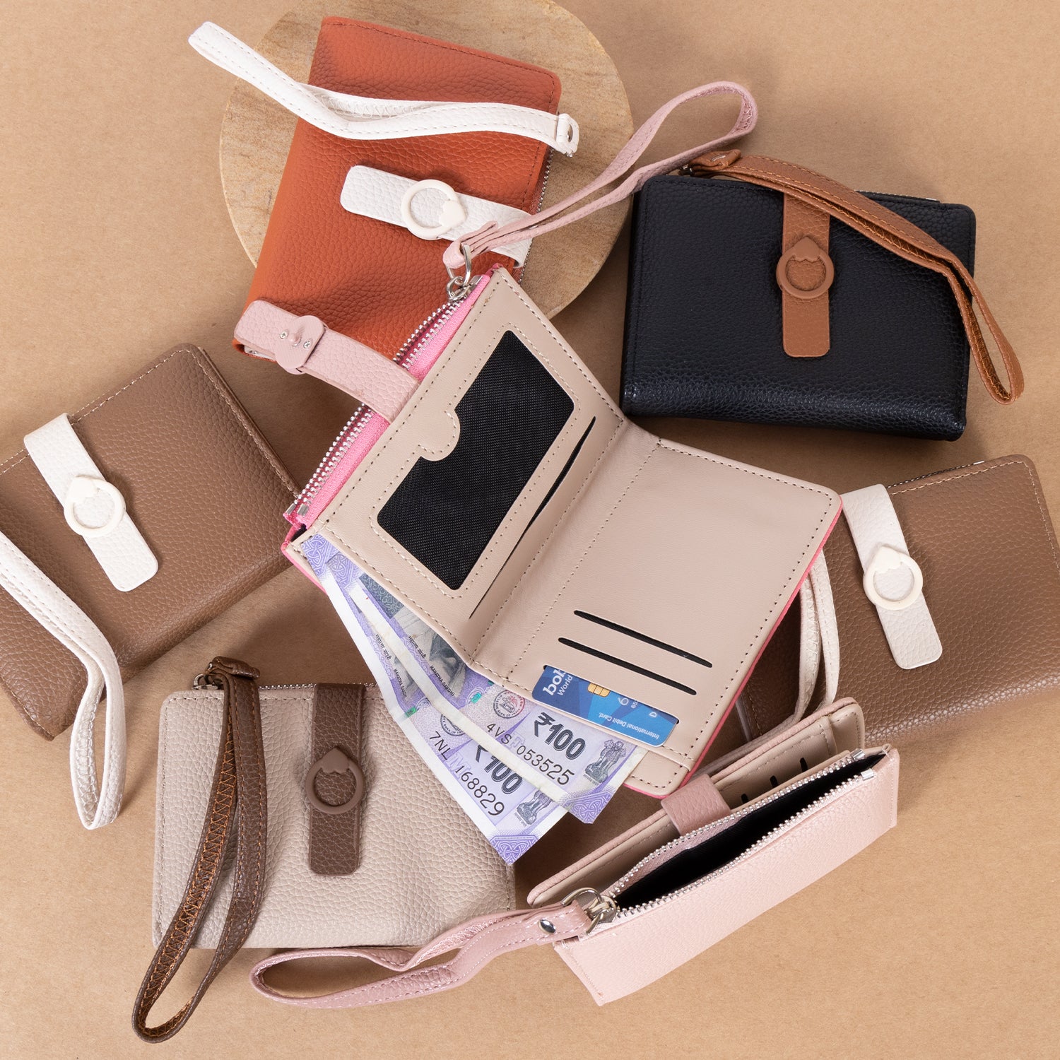 The 'Style Switch' Essential Bifold: Vegan Leather Wristlet Wallet