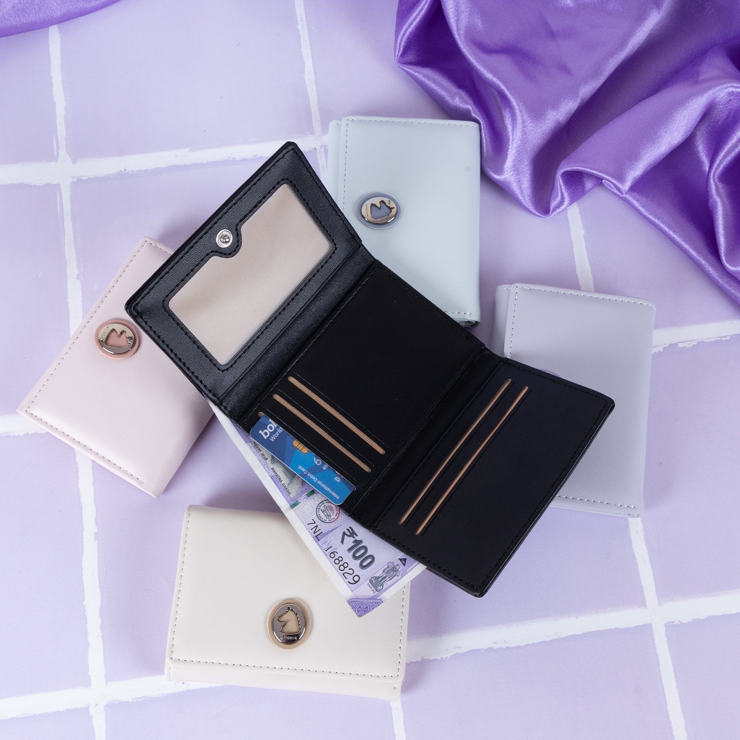 The "Pegasus Dream" Quilted Bifold: Unicorn Clasp & Magical Style