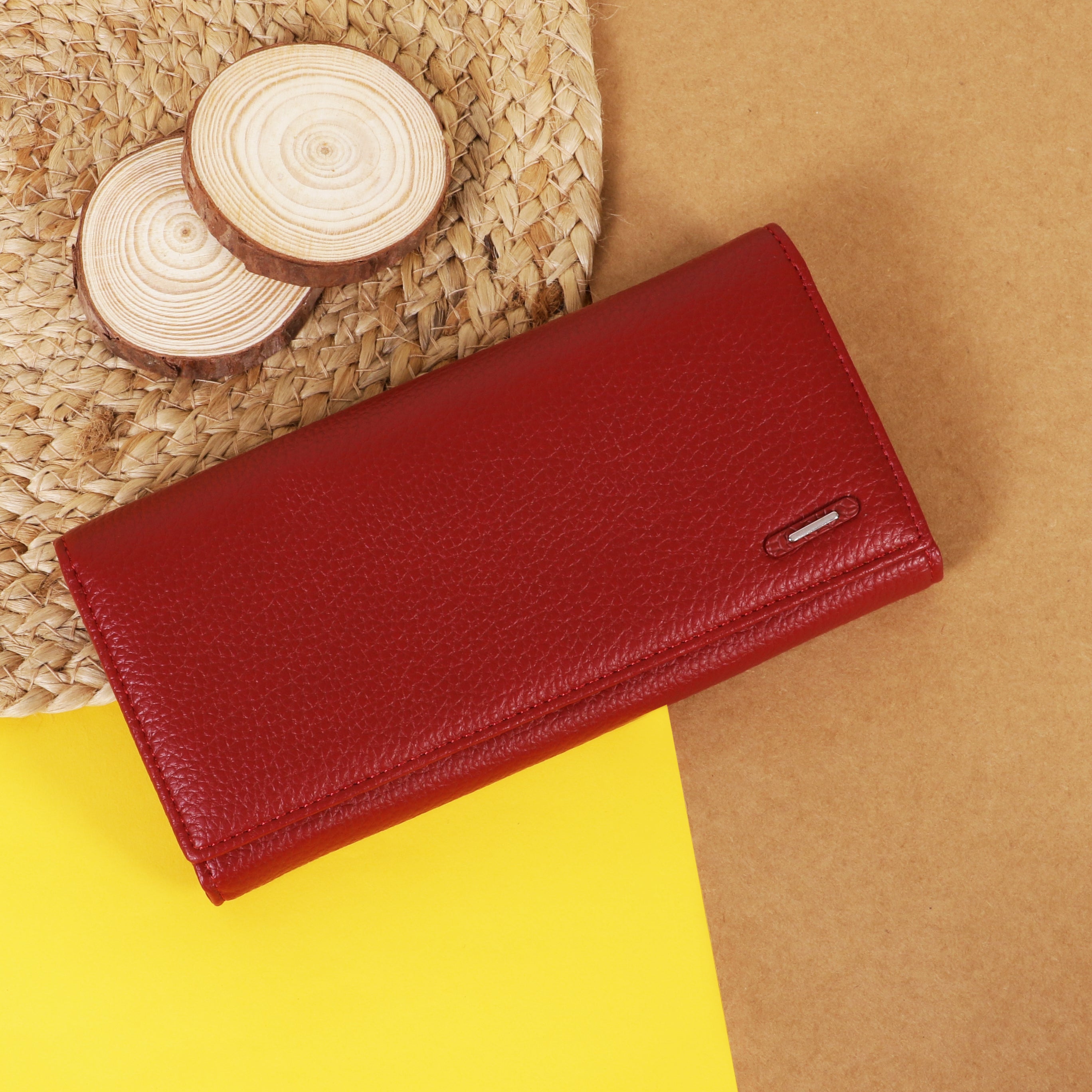 Premium PU Leather Long Wallet for Women – Elegant & Multi-Color Design